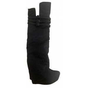 Women's Black Knee-High Boots